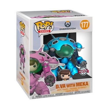 Figur Funko Pop 15 cm Overwatch D.Va and Meka Blueberry Limited Edition Geneva Store Switzerland