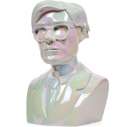 Figurine Kidrobot Andy Warhol 30 cm Buste Andy Warhol Edition Iridescente Boutique Geneve Suisse