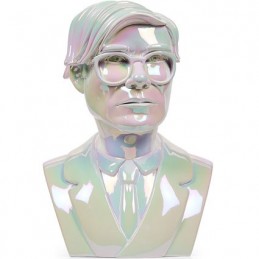 Figurine Kidrobot Andy Warhol 30 cm Buste Andy Warhol Edition Iridescente Boutique Geneve Suisse