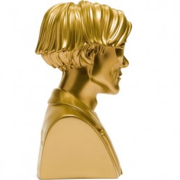 Figur Kidrobot DAMAGED BOX Andy Warhol 12 inch Andy Warhol Bust Gold Edition Geneva Store Switzerland