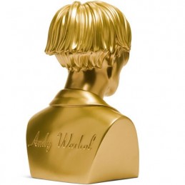 Figur Kidrobot DAMAGED BOX Andy Warhol 12 inch Andy Warhol Bust Gold Edition Geneva Store Switzerland