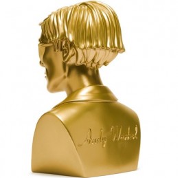 Figur Kidrobot DAMAGED BOX Andy Warhol 12 inch Andy Warhol Bust Gold Edition Geneva Store Switzerland