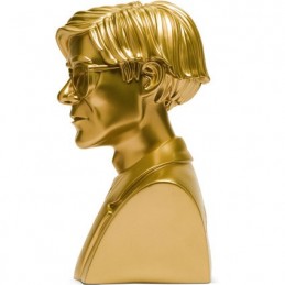 Figur Kidrobot DAMAGED BOX Andy Warhol 12 inch Andy Warhol Bust Gold Edition Geneva Store Switzerland