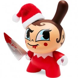 Figur Kidrobot Dunny 3 inch Holiday 2023 Go Elf Yourself Evil Edition Geneva Store Switzerland