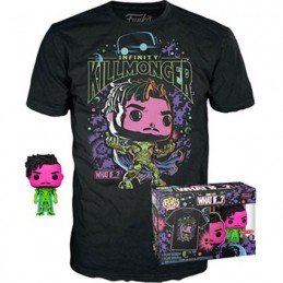 Figurine Funko Pop et T-shirt Blacklight What If…? Killmonger Edition Limitée Boutique Geneve Suisse