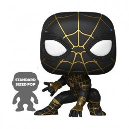 Figur Funko Pop 10 inch Spider-Man No Way Home Spider-man Black and Gold Suit Limited Edition Geneva Store Switzerland