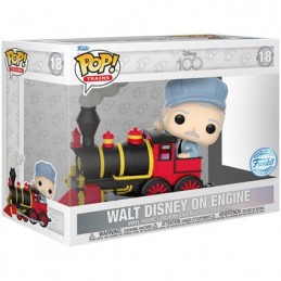 Figur Funko Pop Train Disney's 100th Anniversary Walt Disney on Engine Limited Edition Geneva Store Switzerland