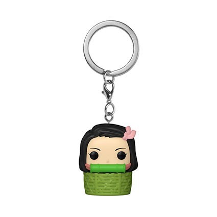 Figurine Funko Pop Pocket Porte-clés Demon Slayer Nezuko Kamado dans Panier Boutique Geneve Suisse