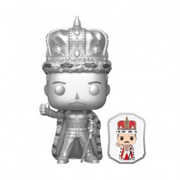 Figuren Funko Pop Metallish Queen Freddie Mercury Silver mit Enamel Pin Limitierte Auflage Genf Shop Schweiz