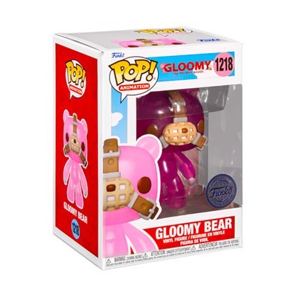 Figurine Funko Pop Mori Chack Gloomy Bear Translucide Rose Edition Limitée Boutique Geneve Suisse