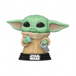 Figur Funko Pop Flocked Star Wars The Mandalorian Grogu with Cookie Limited Edition Geneva Store Switzerland