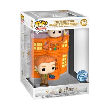 Figur Funko Pop Deluxe Harry Potter Fred Weasley with Weasleys Wizard Wheezes Diagon Alley Diorama Geneva Store Switzerland