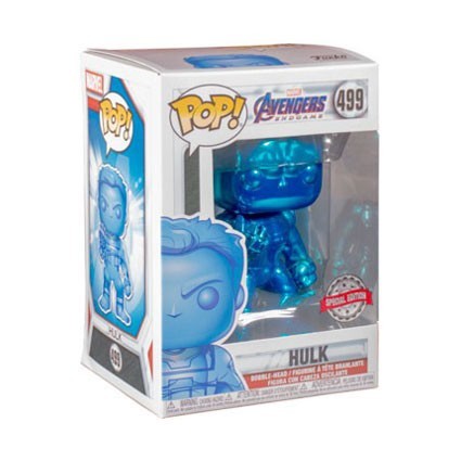 Figur Funko Pop Marvel Endgame Hulk with Infinity Gauntlet Blue Chrome Limited Edition Geneva Store Switzerland