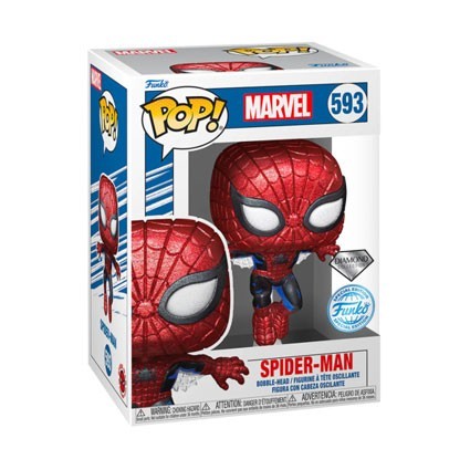 Figurine Funko Pop Diamond 80ème Anniversaire Spider-Man 1ère Apparition Edition Limitée Boutique Geneve Suisse