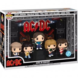 Figuren Funko BESCHÄDIGTE BOX Pop Concert AC/DC mit Acryl Schutzhülle Limitierte Genf Shop Schweiz