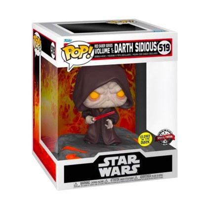 Figur Funko Pop Glow in the Dark Deluxe Star Wars Red Saber Series Volume 1 Darth Sidious Limited Edition Geneva Store Switze...