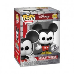 Figuren Funko Pop Disney Mickey Mouse mit Pin und Münze Alluminium Box Funko 25. Geburtstag Limitierte Auflage Genf Shop Schweiz