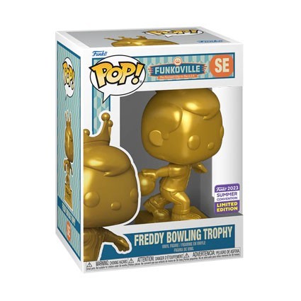 Figur Funko Pop SDCC 2023 Funkoville Freddy Bowling Trophy Limited Edition Geneva Store Switzerland