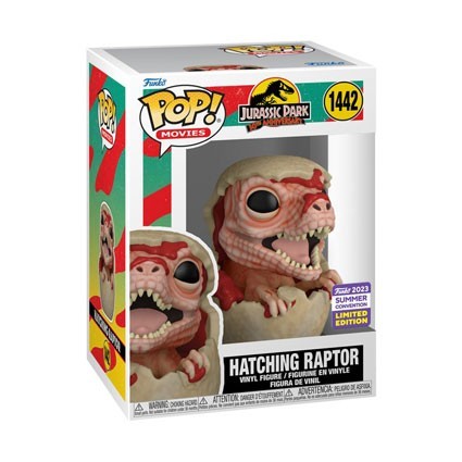 Figur Funko Pop SDCC 2023 Jurassic Park Hatching Raptor Limited Edition Geneva Store Switzerland