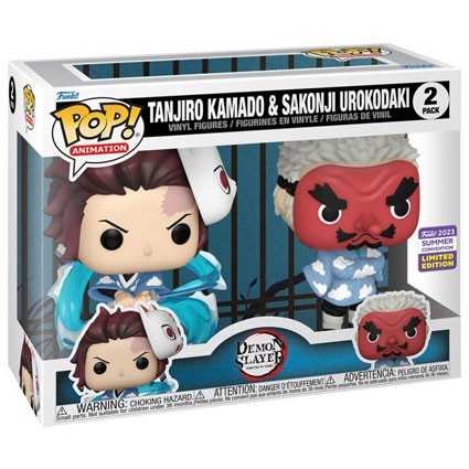 Figurine Funko Pop SDCC 2023 Demon Slayer Tanjiro and Sakonji 2-Pack Edition Limitée Boutique Geneve Suisse