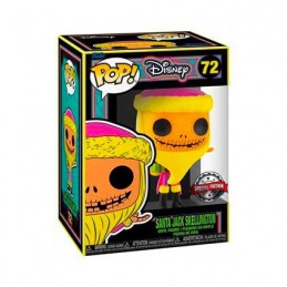 Figurine Funko Pop BlackLight L'Étrange Noël de Monsieur Jack Jack Skellington en Père-Noël Edition Limitée Boutique Geneve S...