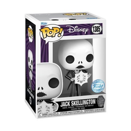 Figurine Funko Pop L'Étrange Noël de Monsieur Jack 30ème Anniversaire Jack avec Flocon de Neige Edition Limitée Boutique Gene...