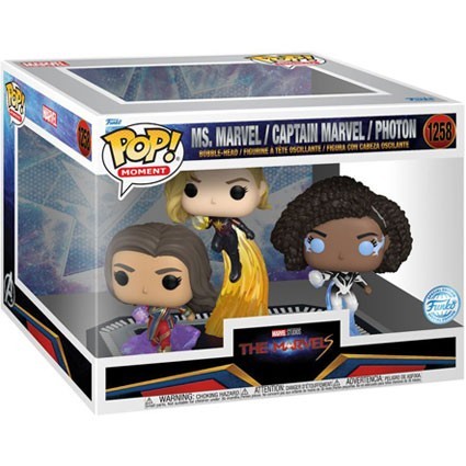 Figur Funko Pop Movie Moments The Marvels 2023 Ms. Marvel Captain Marvel and Photon 3-Pack Limited Edition Geneva Store Switz...