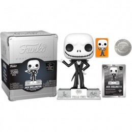 Figurine Funko Pop L'Étrange Noël de Monsieur Jack Skellington avec Pin et Pièce Boîte Aluminium Limité Boutique Geneve Suisse