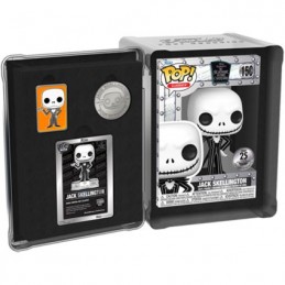 Figuren Funko Pop Jack Skellington mit Pin und Münze Alluminium Box Limitierte Genf Shop Schweiz