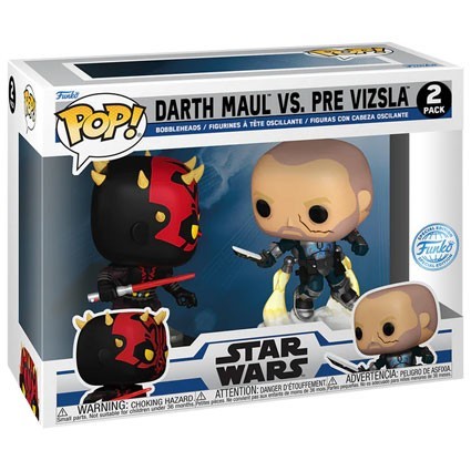 Figurine Funko Pop Star Wars la Guerre des Clones Darth Maul contre Pre Vizsla 2-Pack Edition Limitée Boutique Geneve Suisse