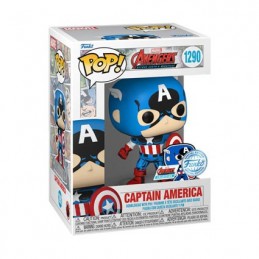 Figur Funko Pop Captain America 60th Anniversary with Pin Limited Edition Geneva Store Switzerland