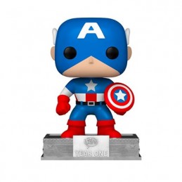 Figuren Funko Pop NYCC 2023 Captain America mit Pin und Münze Alluminium Box Funko 25. Geburtstag Limitierte Auflage Genf Sho...