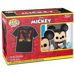 Figur Funko Pop Diamond and T-Shirt Disney Mickey Mouse Limited Edition Geneva Store Switzerland