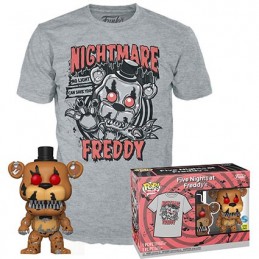 Figuren Funko Pop Phosphoreszierend und T-Shirt Five Nights at Freddy's Nightmare Freddy Limitirete Auflage Genf Shop Schweiz