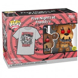 Figuren Funko Pop Phosphoreszierend und T-Shirt Five Nights at Freddy's Nightmare Freddy Limitirete Auflage Genf Shop Schweiz