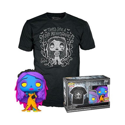 Figuren Funko Pop Blacklight und T-Shirt Corpse Bride Emily Limitirete Auflage Genf Shop Schweiz