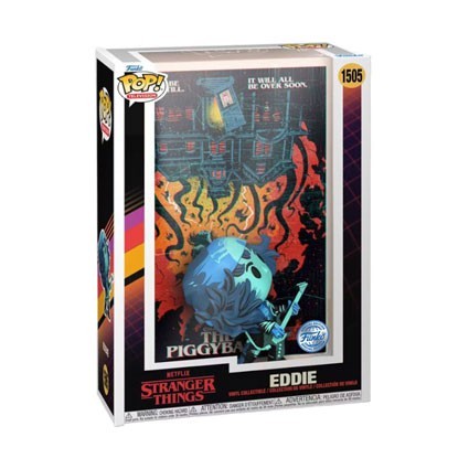 Figurine Funko Pop Comic Cover Stranger Things Eddie avec Boîte de Protection Acrylique Edition Limitée Boutique Geneve Suisse