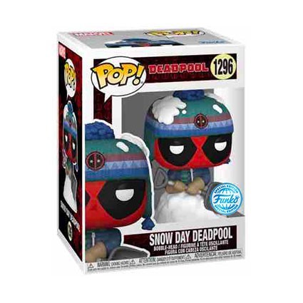 Figur Funko Pop Marvel Snow Day Deadpool Limited Edition Geneva Store Switzerland