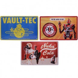 Figur FaNaTtiK Fallout Tin Signs 3 Pack Brands Geneva Store Switzerland