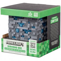 Figur Noble Collection Minecraft Replica Illuminating Diamond Ore Cube 10 cm Geneva Store Switzerland