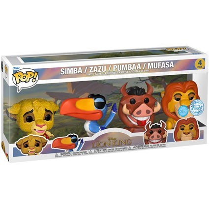 Figur Funko Pop Diamond Lion King 1994 Simba Zazi Pumbaa Mufasa 4-Pack Limited Edition Geneva Store Switzerland