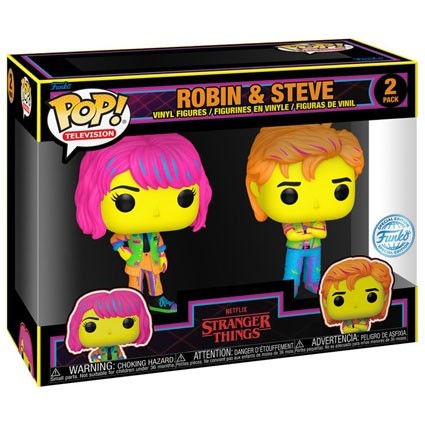 Figur Funko Pop Blacklight Stranger Things Robin and Steve 2-Pack Limited Edition Geneva Store Switzerland