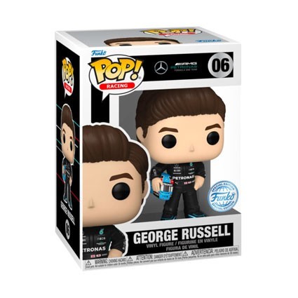 Figur Funko Pop Sport Racing Mercedes AMG Petronas Formula One Team George Russel Limited Edition Geneva Store Switzerland