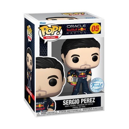 Figur Funko Pop Sport Racing Sergio Perez with Helmet Limited Edition Geneva Store Switzerland