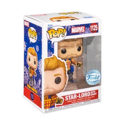 Figur Funko Pop Guardians of the Galaxy Star-Lord with Groot Limited Edition Geneva Store Switzerland