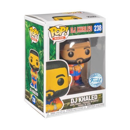 Figur Funko Pop DJ Khaled with Orange Outfit Limited Edition Geneva Store Switzerland