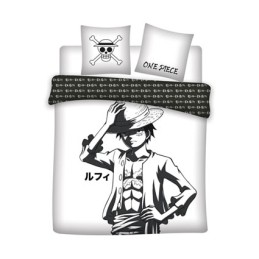 Figur AyMax One Piece Luffy B&W Bed Linen Set Geneva Store Switzerland