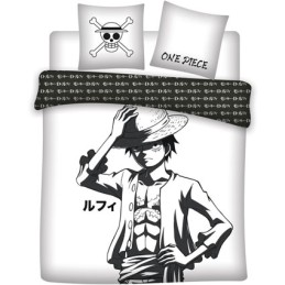 Figur AyMax One Piece Luffy B&W Bed Linen Set Geneva Store Switzerland