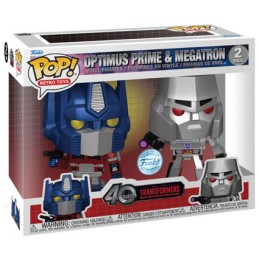 Figurine Funko Pop Métallique Transformers G1 Optimus Prime et Megatron 2 -Pack Edition Limitée Boutique Geneve Suisse