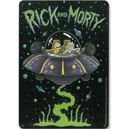 Figuren Logoshirt Rick und Morty Spaceship Metal Panel Genf Shop Schweiz